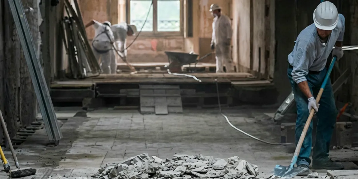 fire damage restoration professionals performing structural cleanup and restoration after a fire in Wilmington, NC